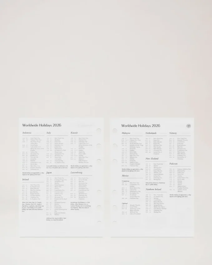 2026 Agenda Dagboksinsats Vitt papper Kvinnor 2026 Agenda Dagboksinsats Vitt papper Kvinnor