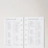 2026 Pocketbok dagboksinlägg vitt papper dam 2026 Pocketbok dagboksinlägg vitt papper dam