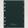 Agenda Kontakter Registerblad Insats Mulberry Green papper Agenda Kontakter Registerblad Insats Mulberry Green papper