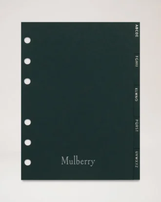 Agenda Kontakter Registerblad Insats Mulberry Green papper