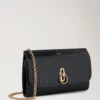 Amberley Clutch Svart Glansig Liten Krokodil Damer Amberley Clutch Svart Glansig Liten Krokodil Damer