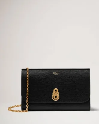 Amberley Clutch Svart korsmönstrat läder Amberley