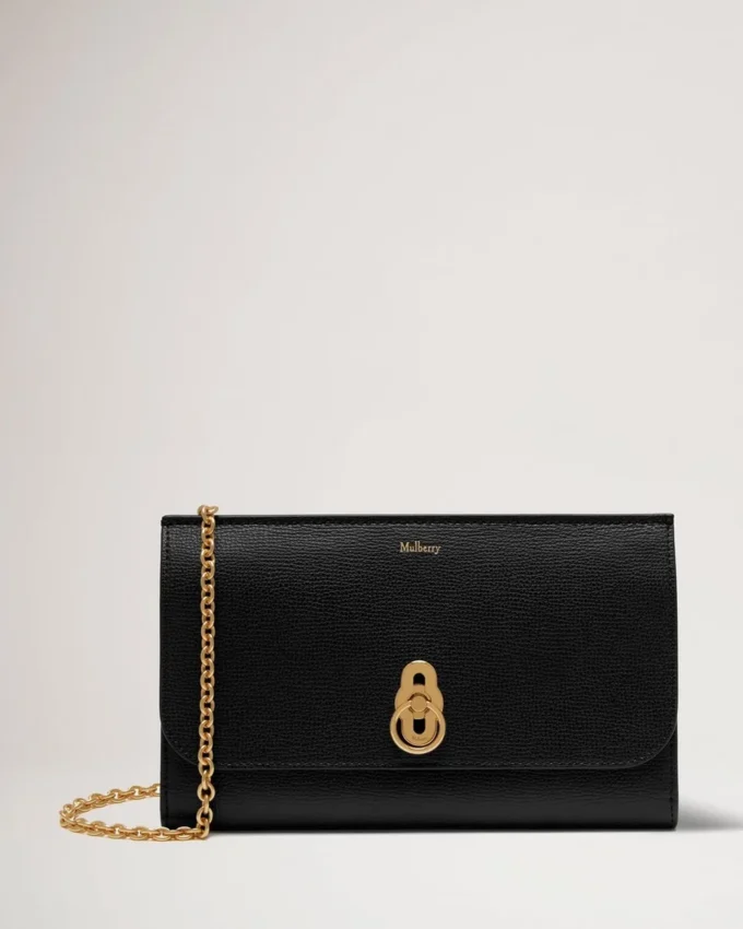 Amberley Clutch Svart Liten Classic Grain Dam Amberley Clutch Svart Liten Classic Grain Dam