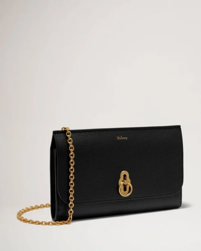 Amberley Clutch Svart Liten Classic Grain Dam Amberley Clutch Svart Liten Classic Grain Dam