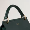Amberley Handtag Mulberry Green Liten klassisk kornstruktur Amberley Handtag Mulberry Green Liten klassisk kornstruktur