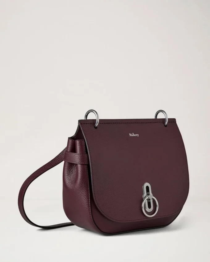 Amberley Satchel Black Cherry Small Classic Grain Amberley Satchel Black Cherry Small Classic Grain