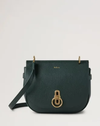 Amberley Satchel Mulberry Green Small Classic Grain
