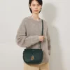 Amberley Satchel Mulberry Green Small Classic Grain