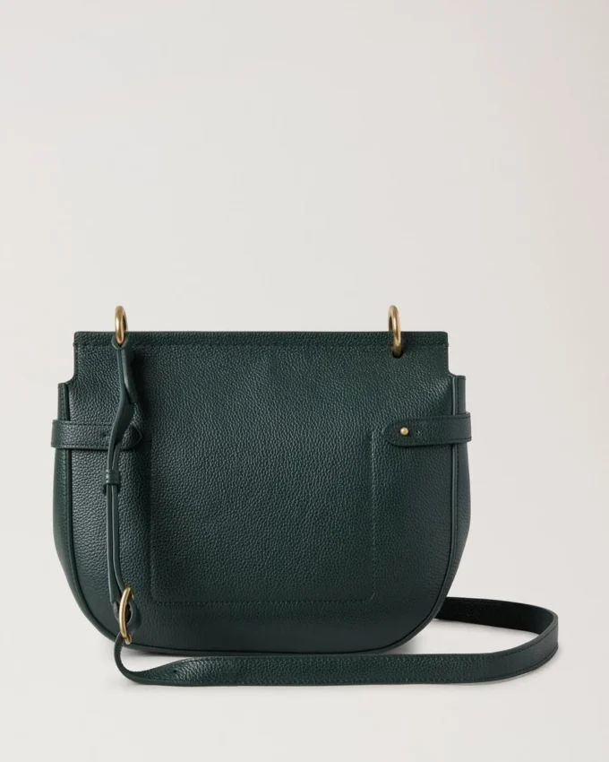 Amberley Satchel Mulberry Green Small Classic Grain