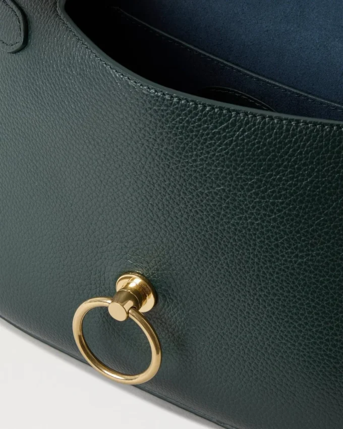 Amberley Satchel Mulberry Green Small Classic Grain