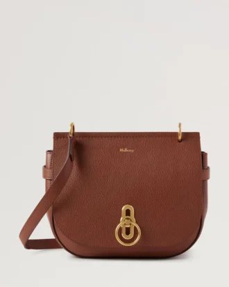 Amberley Satchel Oak tvåfärgad liten klassisk kornstruktur