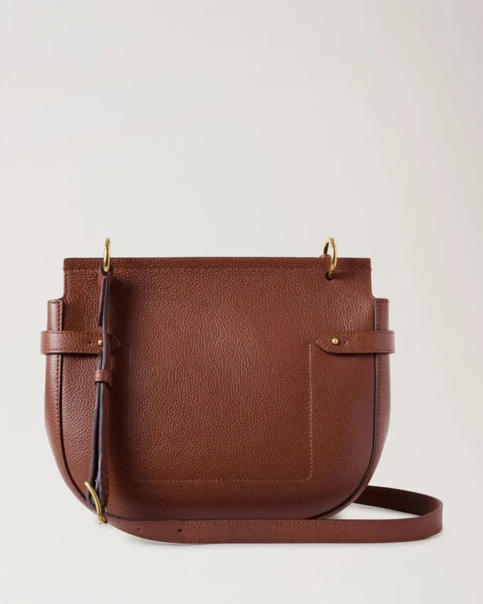 Amberley Satchel Oak tvåfärgad liten klassisk kornstruktur Amberley Satchel Oak tvåfärgad liten klassisk kornstruktur