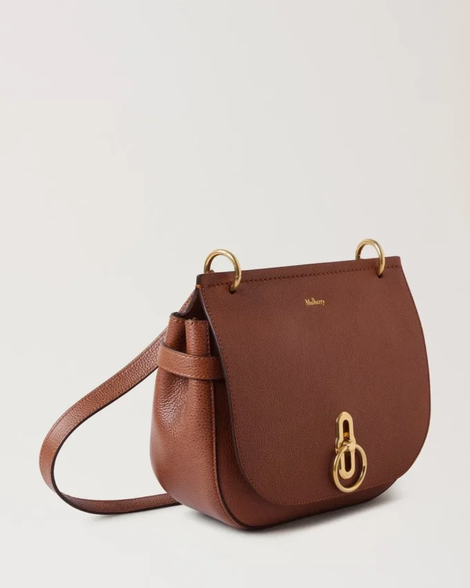 Amberley Satchel Oak tvåfärgad liten klassisk kornstruktur Amberley Satchel Oak tvåfärgad liten klassisk kornstruktur