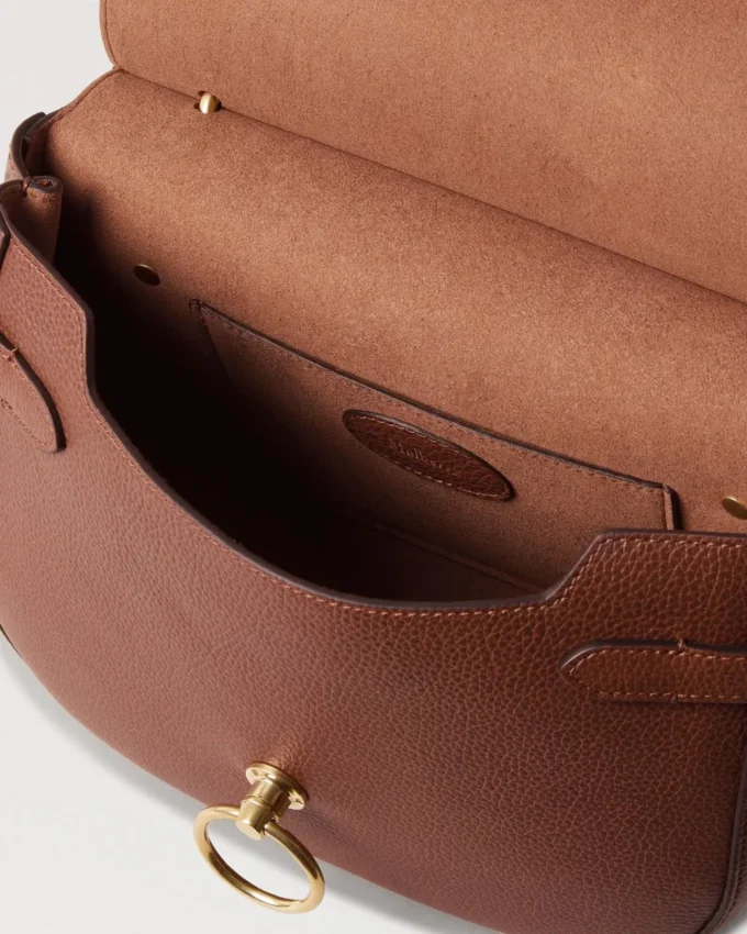 Amberley Satchel Oak tvåfärgad liten klassisk kornstruktur Amberley Satchel Oak tvåfärgad liten klassisk kornstruktur