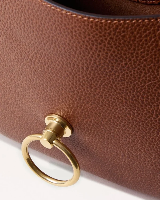 Amberley Satchel Oak tvåfärgad liten klassisk kornstruktur Amberley Satchel Oak tvåfärgad liten klassisk kornstruktur