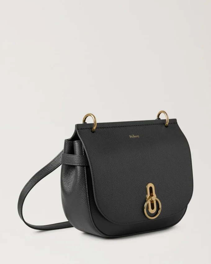 Amberley Satchel Svart Small Classic Grain Dam