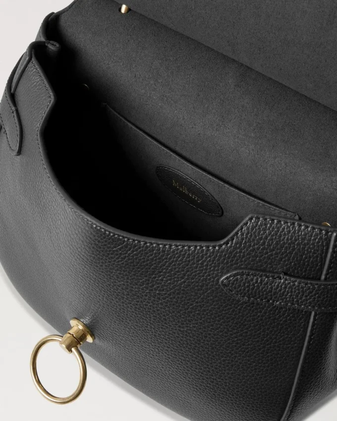 Amberley Satchel Svart Small Classic Grain Dam