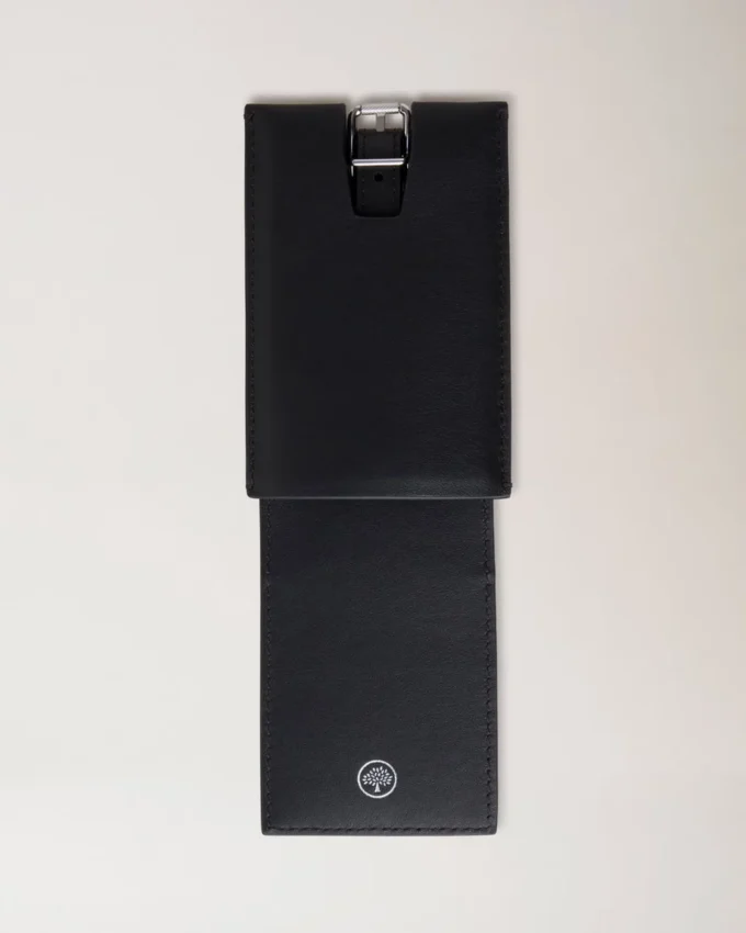 Bagagetag Svart Micro Classic Grain Reseaccessoarer Bagagetag Svart Micro Classic Grain Reseaccessoarer