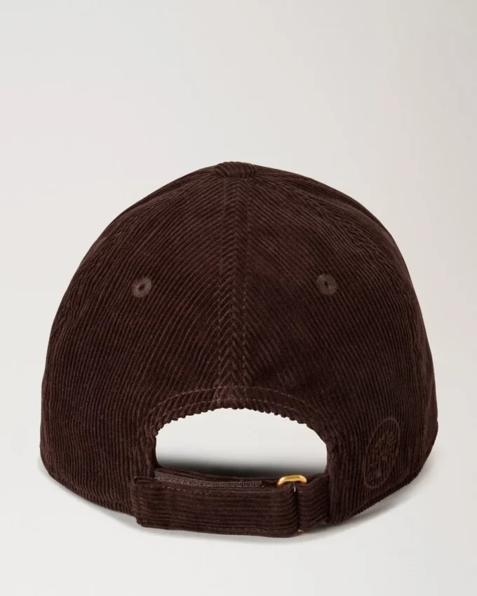 Baseballkeps i corduroy, ebenholtsfärgad bomull, herr Baseballkeps i corduroy, ebenholtsfärgad bomull, herr