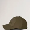 Baseballkeps med broderad logotyp, linnegrön bomull