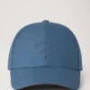 Baseballkeps med rutigt foder, denim, bomull, herr