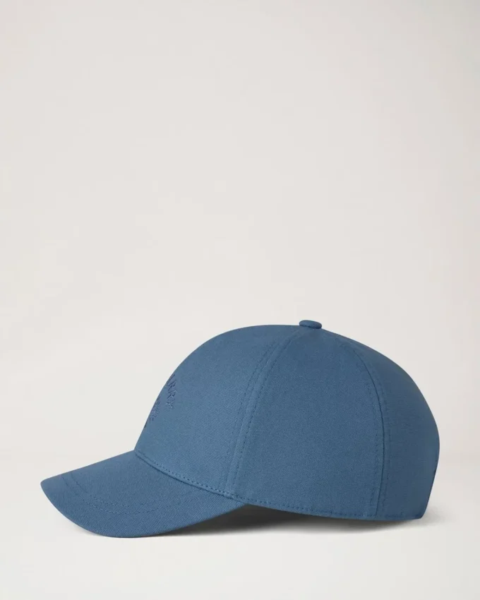 Baseballkeps med rutigt foder, denim, bomull, herr