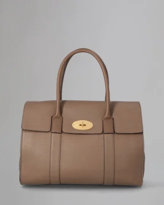Bayswater Begagnad Taupe Classic Grain Begagnade väskor