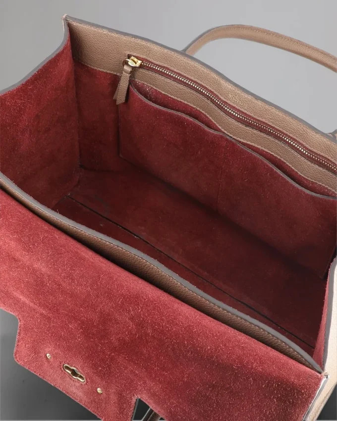 Bayswater Begagnad Taupe Classic Grain Begagnade väskor