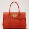 Bayswater Coral Orange Small Classic Grain-serien Bayswater Coral Orange Small Classic Grain-serien