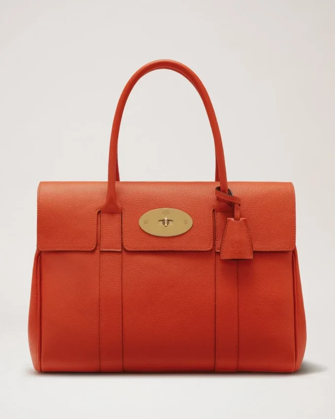 Bayswater Coral Orange Small Classic Grain-serien Bayswater Coral Orange Small Classic Grain-serien
