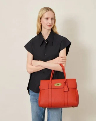 Bayswater Coral Orange Small Classic Grain-serien