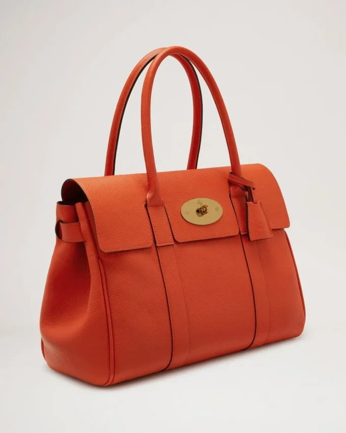 Bayswater Coral Orange Small Classic Grain-serien Bayswater Coral Orange Small Classic Grain-serien