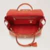 Bayswater Coral Orange Small Classic Grain-serien Bayswater Coral Orange Small Classic Grain-serien