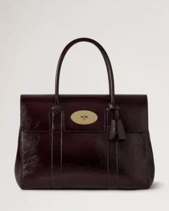 Bayswater Deep Aubergine Lackväska för kvinnor