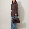 Bayswater Deep Aubergine Lackväska för kvinnor
