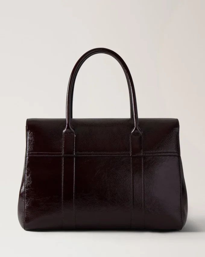 Bayswater Deep Aubergine Lackväska för kvinnor