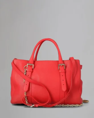Bayswater Double Zip Tote Pre-Loved Hibiscus Small Classic Grain