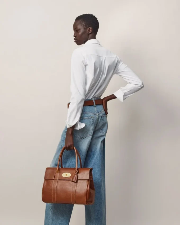 Bayswater i ek Nvt klassisk tan läderväska Mulberry Bayswater i ek Nvt klassisk tan läderväska Mulberry