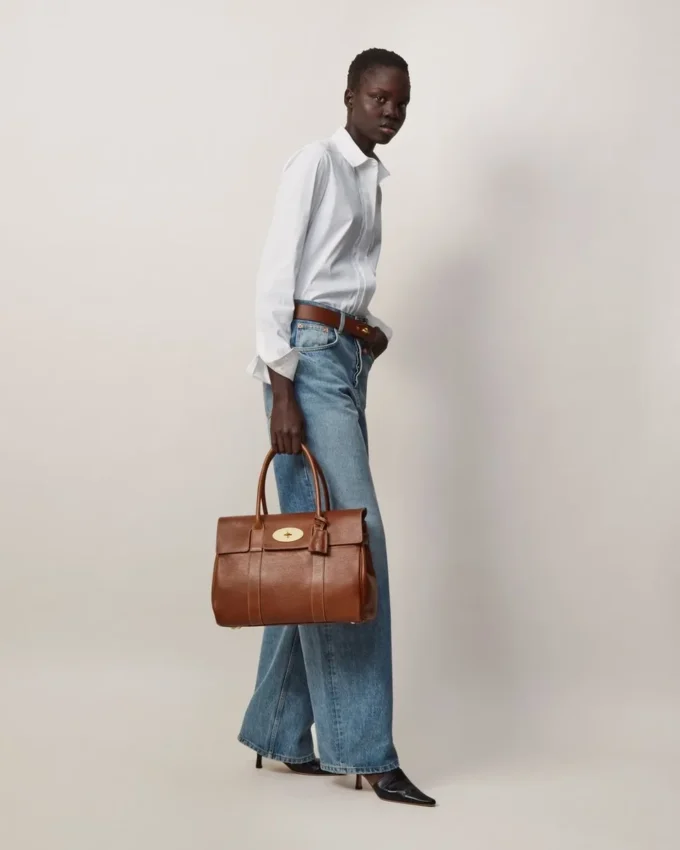 Bayswater i ek Nvt klassisk tan läderväska Mulberry Bayswater i ek Nvt klassisk tan läderväska Mulberry