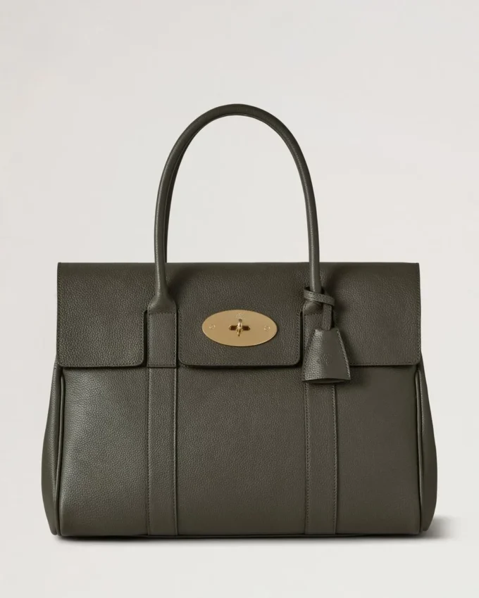 Bayswater Juniper Green Small Classic Grain för kvinnor