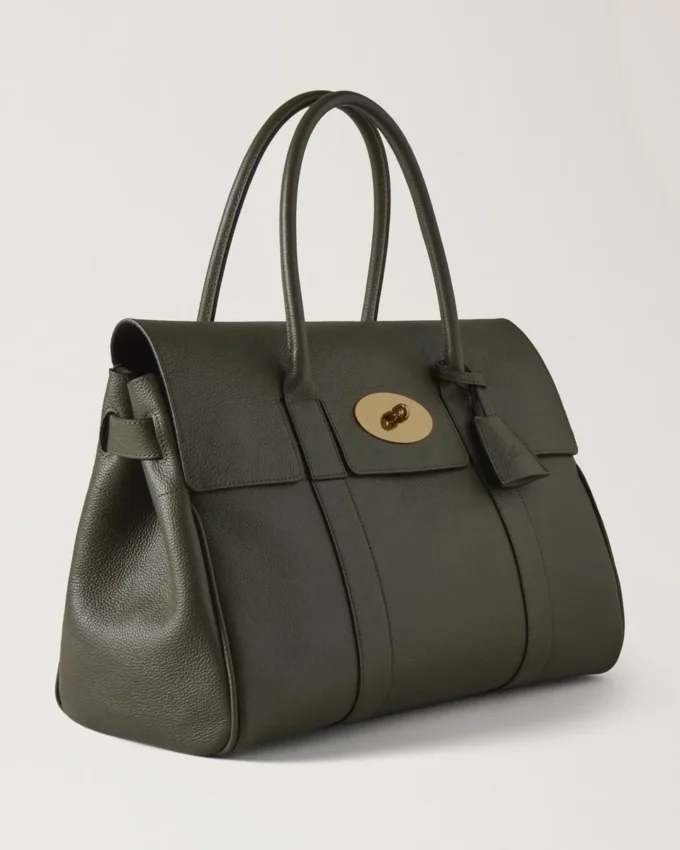 Bayswater Juniper Green Small Classic Grain för kvinnor