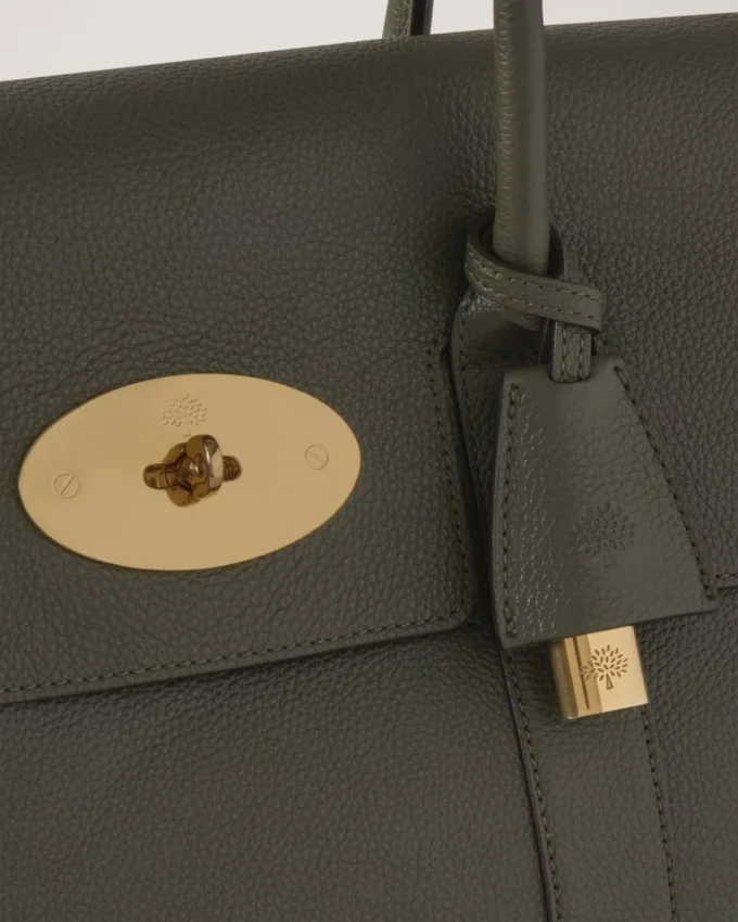 Bayswater Juniper Green Small Classic Grain för kvinnor