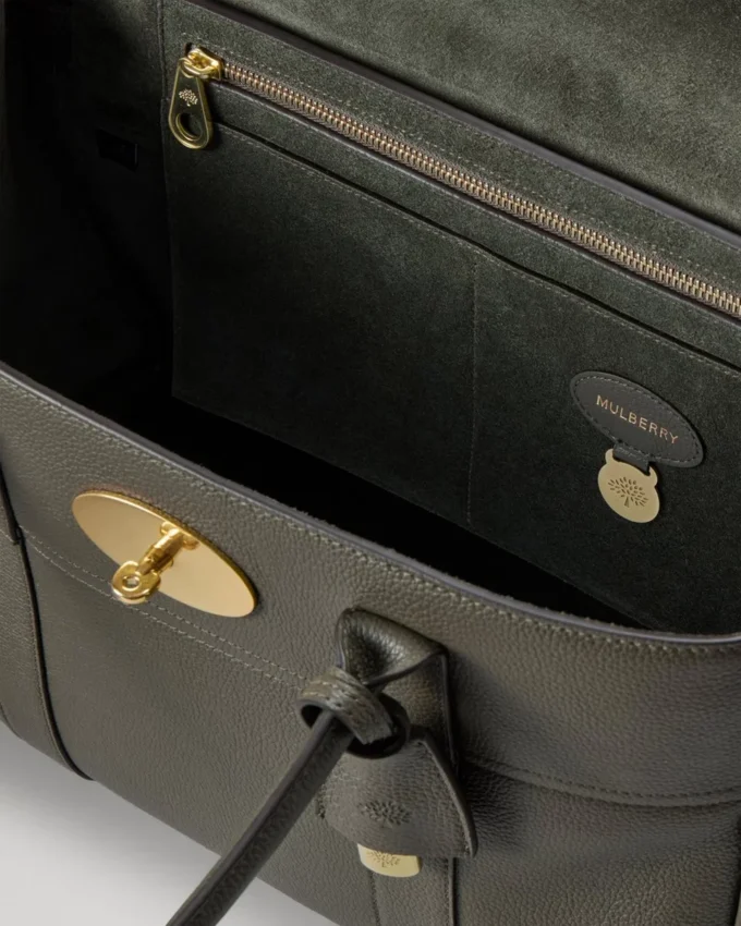 Bayswater Juniper Green Small Classic Grain för kvinnor