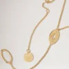 Bayswater långt halsband i guldpläterad mässing för kvinnor Bayswater långt halsband i guldpläterad mässing för kvinnor
