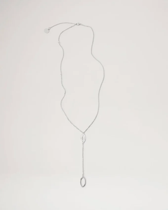 Bayswater långt halsband i sterlingsilver för kvinnor Bayswater långt halsband i sterlingsilver för kvinnor