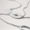 Bayswater långt halsband i sterlingsilver för kvinnor Bayswater långt halsband i sterlingsilver för kvinnor