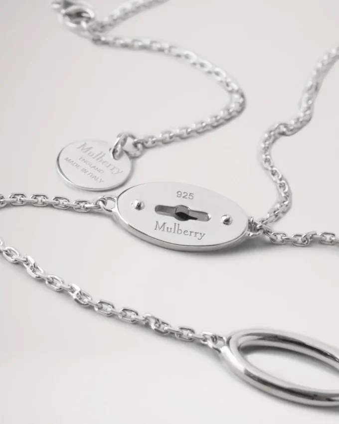 Bayswater långt halsband i sterlingsilver för kvinnor Bayswater långt halsband i sterlingsilver för kvinnor