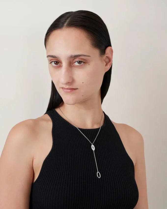 Bayswater långt halsband i sterlingsilver för kvinnor Bayswater långt halsband i sterlingsilver för kvinnor