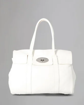 Bayswater Pre-Loved White Soft Tumbled Pre-Loved Väskor