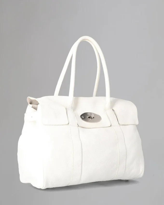 Bayswater Pre-Loved White Soft Tumbled Pre-Loved Väskor Bayswater Pre-Loved White Soft Tumbled Pre-Loved Väskor